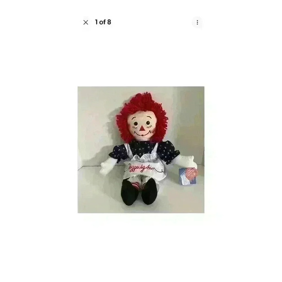 Raggedy Ann 85th Birthday Edition Soft Rag Plush Doll by Applause 17”‎ - Picture 1 of 10